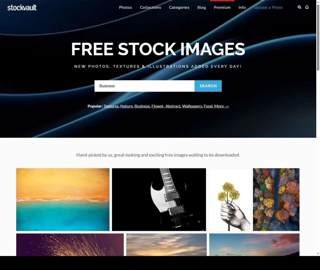 Stockvault -site d'images gratuites