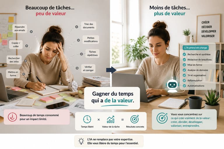 Exemple de l’IA utilisée pour libérer du temps sur des tâches à forte valeur