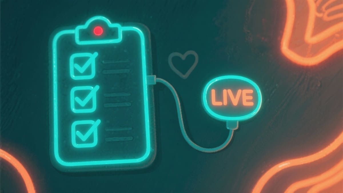 Live avec invité : la check-list 1-page qui fait 80/20 (PDF) Select Dynamic field
